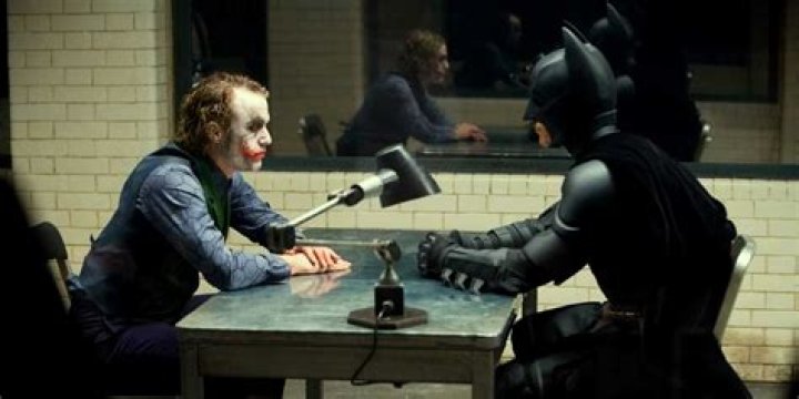 What song plays in the interrogation room in the Dark Knight?