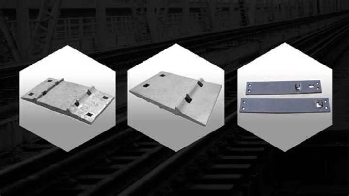 What steel are railroad tie plates?
