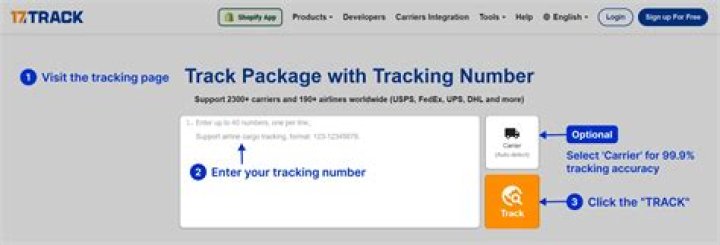 What tracking number ends with CN?