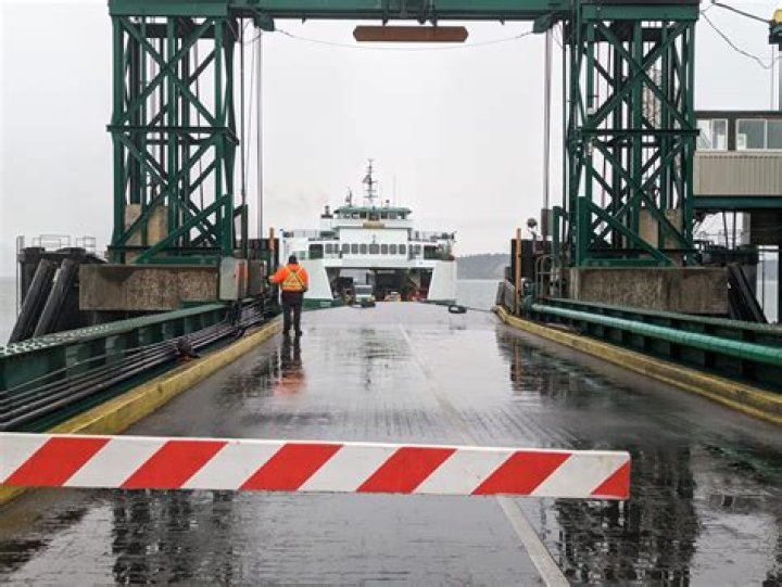 When was the Anacortes ferry terminal built?