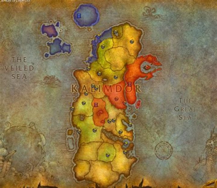 Where are the dungeons in Kalimdor?
