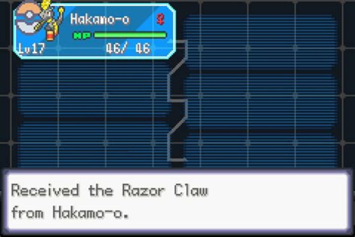 Where do you get a razor claw in Pokemon Crystal?