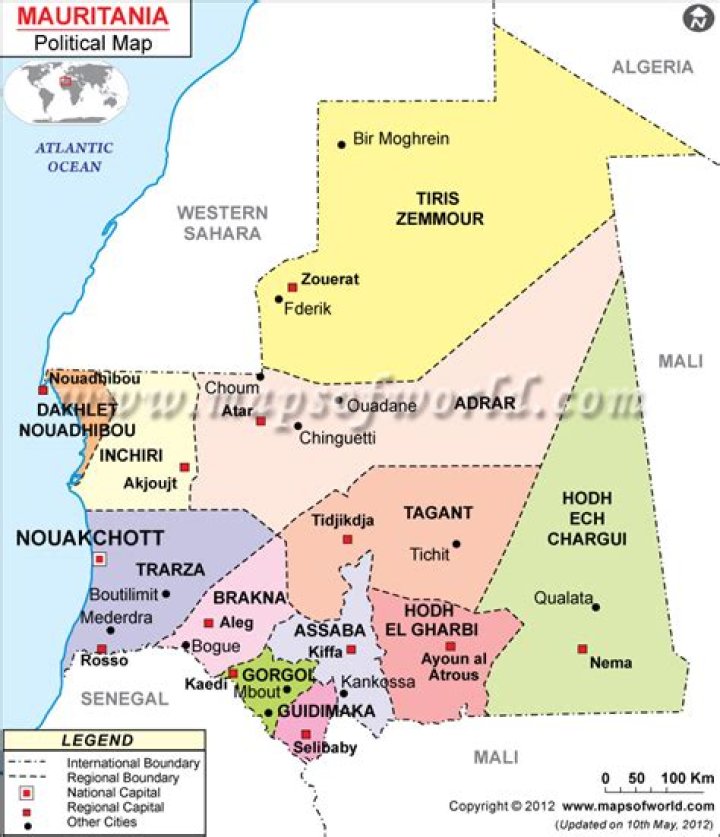 Where is Mauritania located?