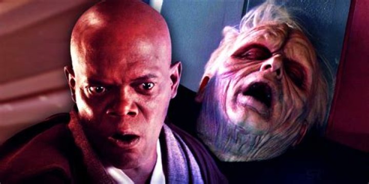 Who fights Palpatine with Mace Windu?