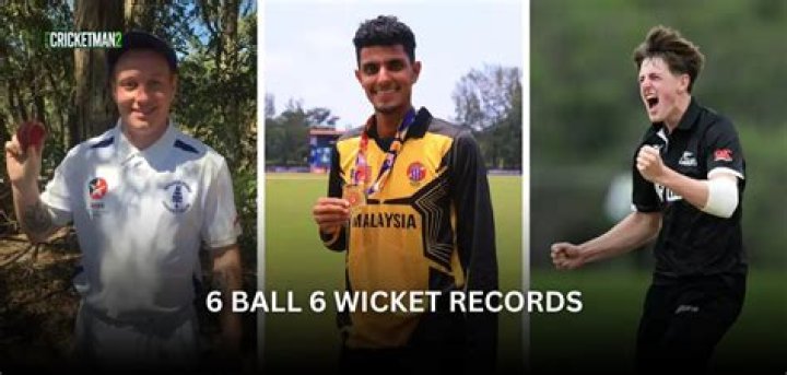 Who took 5 wickets in 6 balls?