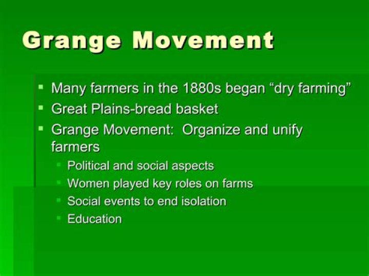 Why did the Grange movement fail?